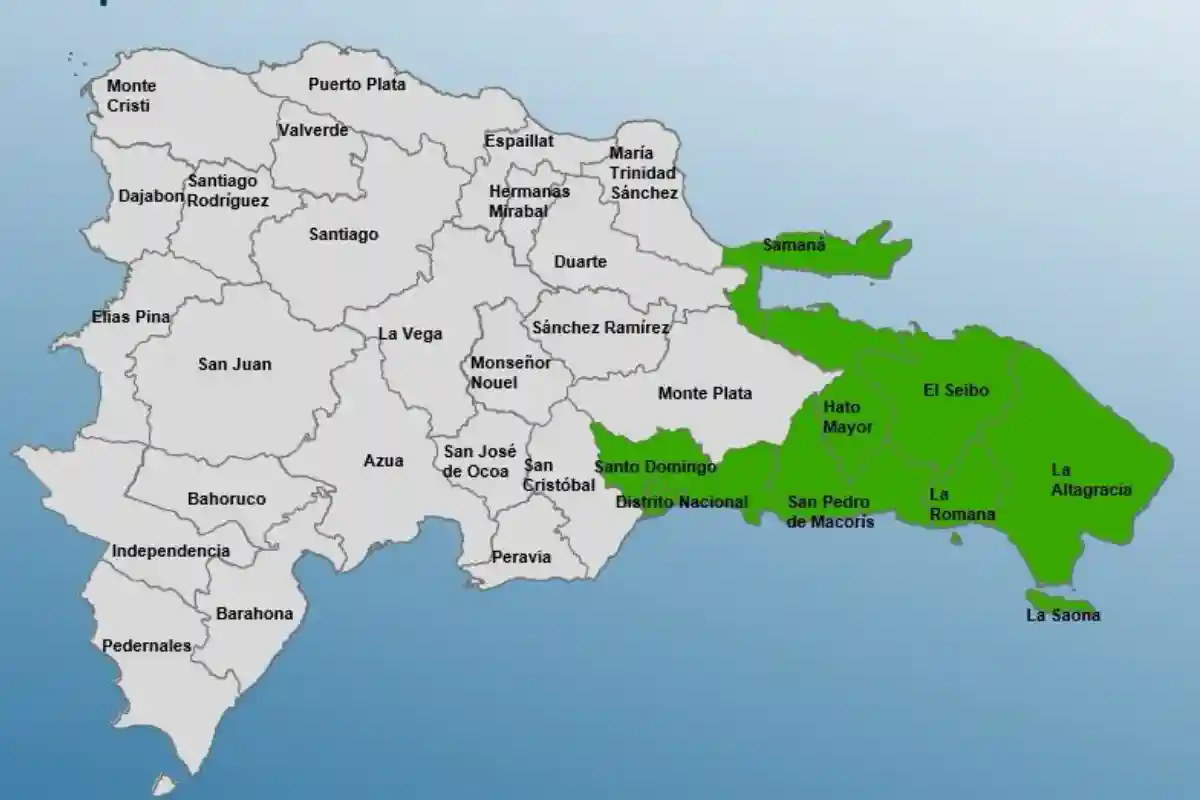 COE pone siete provincias en alerta verde por lluvias COE pone siete provincias en alerta verde por lluvias