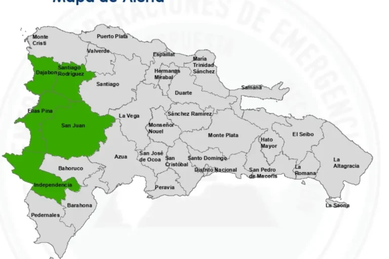 COE declara alerta verde en cinco provincias por crecidas COE declara alerta verde en cinco provincias por crecidas