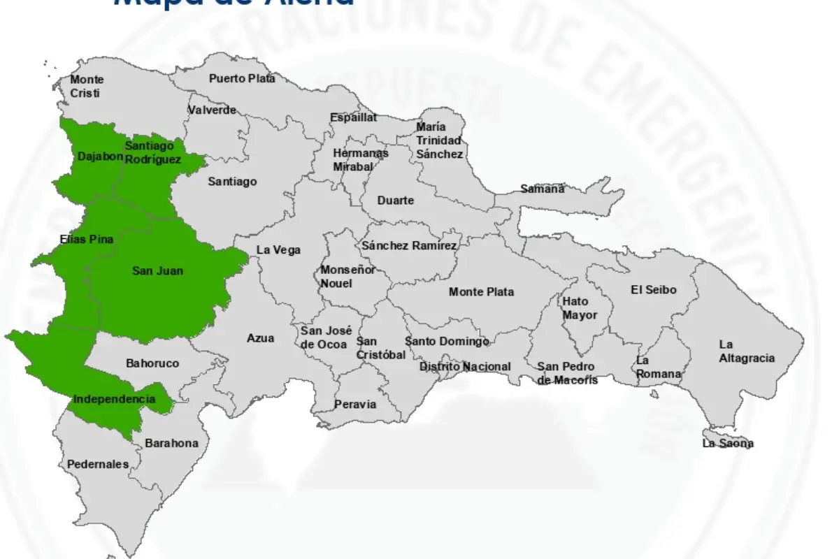 COE declara alerta verde en cinco provincias por crecidas
